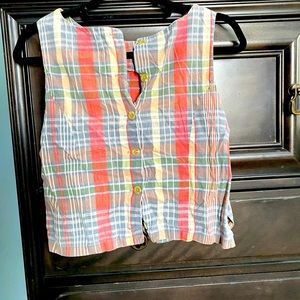 90’s Women’s Limited America button tank